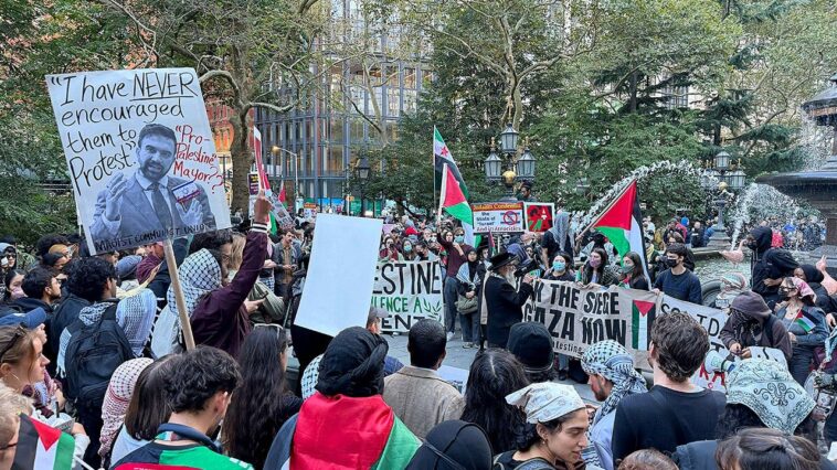 anti-israel-groups-rally-across-us-on-october-7-anniversary,-chanting-‘long-live-the-intifada’