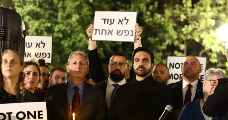 ‘you-can’t-hide,-we-charge-you-with-genocide’:-pro-palestinian-mob-turns-on-mamdani