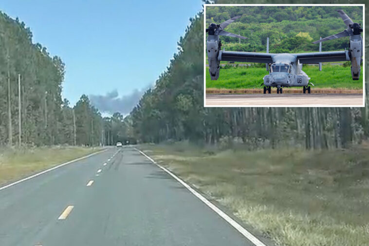 military-aircraft-carrying-four-marines-bursts-into-flames,-hard-lands-in-north-carolina:-reports