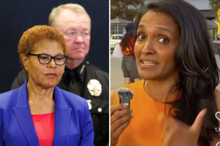 mayor-karen-bass-slams-‘irresponsible’-nithya-raman-for-calling-cops-‘fascist’-:-‘she-has-no-clue’