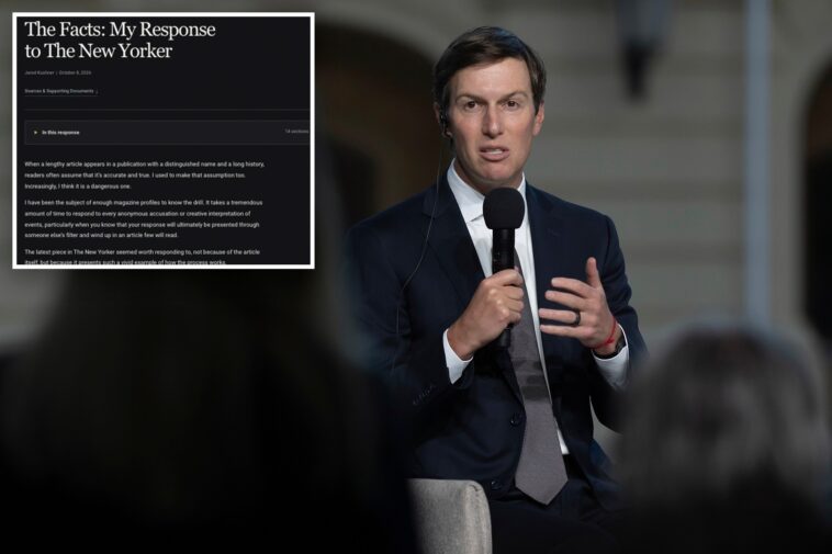 jared-kushner-releases-lengthy-‘fact-check’-against-new-yorker-story-on-his-‘dollar-diplomacy’-—-tells-the-post,-‘people-can-judge-for-themselves’