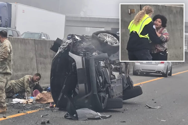 drunk-mom-tries-to-stab-her-2-daughters-after-wildly-crashing-car-on-highway-—-but-good-samaritans-stop-her:-cops