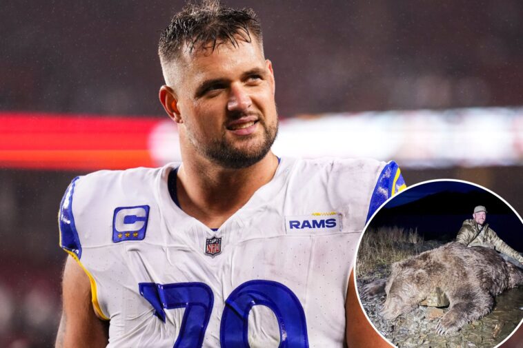 super-bowl-champion-rob-havenstein-hunts,-kills-massive-bear-in-alaska