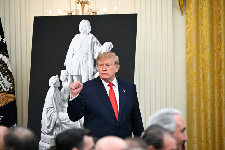 trump-‘resurrects’-christopher-columbus-with-new-statue,-blasts-‘radical-left-communists’-who-tried-to-cancel-explorer