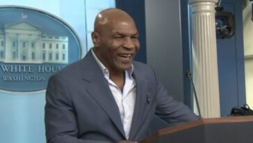 (video)-mike-tyson-speaks-to-reporters-in-the-white-house-briefing-room-before-going-to-new-york-rally-with-trump,-says-he-thinks-“trump-is-going-to-win”-midterms