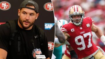 49ers-star-nick-bosa-uncovers-injury-timeline-as-nfc-west-clash-for-first-place-approaches