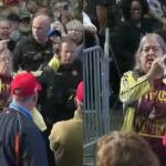 watch:-nasty-leftist-protester-thrown-out-of-trump-rally-as-crowd-chants-usa-–-trump-slams-“loser”-as-she-flips-him-off