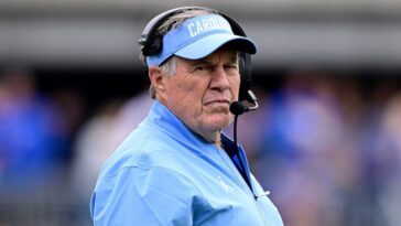 bill-belichick-earns-first-win-against-ranked-opponent-as-unc-upsets-no-25-pitt-on-road