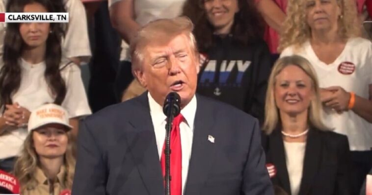 “pretend-that-i’m-running-and-go-out.-you-got-to-get-out-and-vote!”-–-president-trump-fires-up-massive-crowd-at-clarksville,-tennessee-rally-(video)