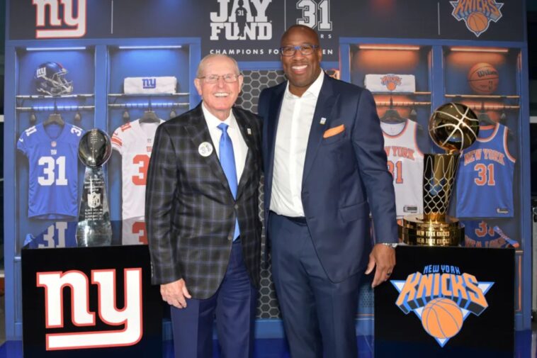 mike-brown-relishes-chance-to-meet-giants-icon-tom-coughlin-at-charity-event:-‘i-actually-called-my-dad’