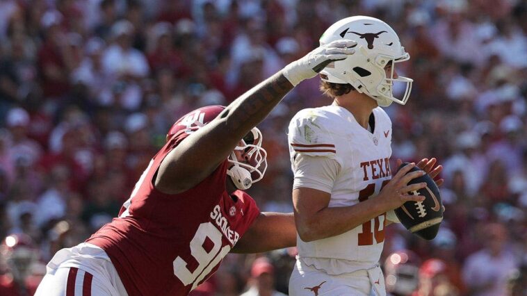 unranked-oklahoma-knocks-off-no.-1-texas-in-walk-off-fashion-after-arch-manning’s-rough-4th-quarter