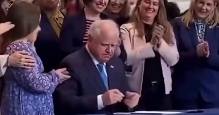 remember-this-on-election-day:-minnesota-governor-signs-law-allowing-murder-of-babies-after-they-are-born-–-sick-women-smile-and-cheer-at-signing!