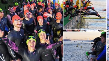 new-york-city’s triathlon-makes-a-triumphant-return-as-endurance-fanatics-brave-the-hudson-river:-photos