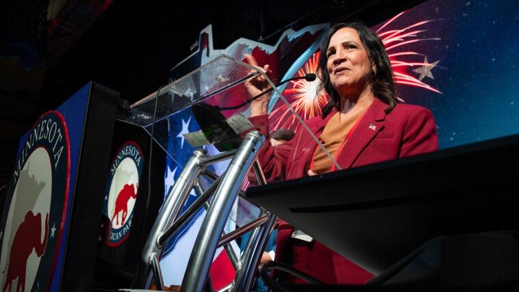 minnesota-gop-chair-blasts-progressive-group-over-kkk-themed-sign-shown-during-black-house-speaker’s-remarks