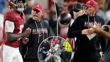 alabama-coach-kalen-deboer-screams-at-cornerback-dijon-lee-jr-for-game-costing-penalty-vs.-georgia
