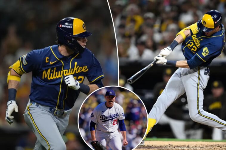 brewers-to-face-dodgers-without-former-mvp-christian-yelich-in-lineup-for-nlcs-game-1
