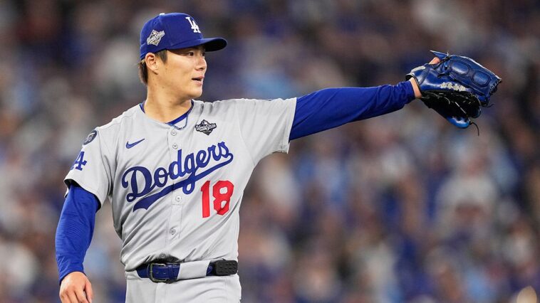 yoshinobu-yamamoto-takes-the-mound-as-dodgers-look-to-even-nlcs-after-game-1-loss-to-brewers