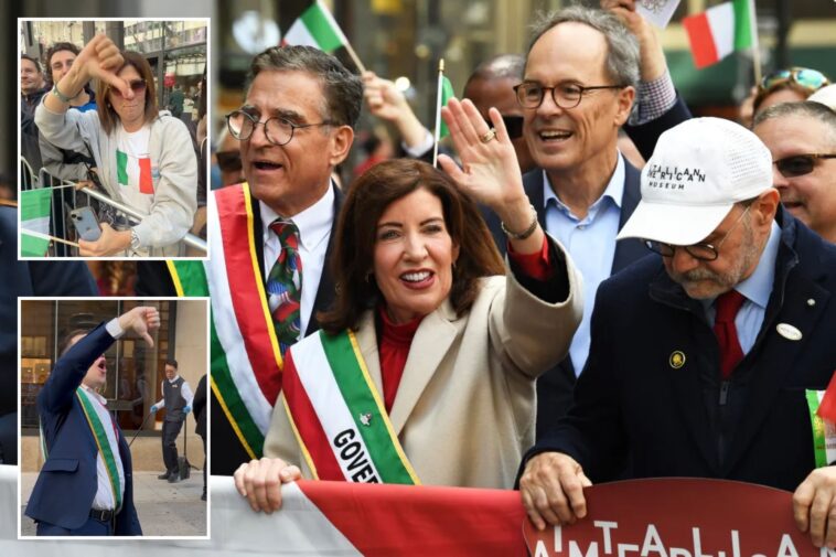 gov.-kathy-hochul-booed-while-marching-in-nyc’s-columbus-day-parade:-‘you’re-a-disgrace’