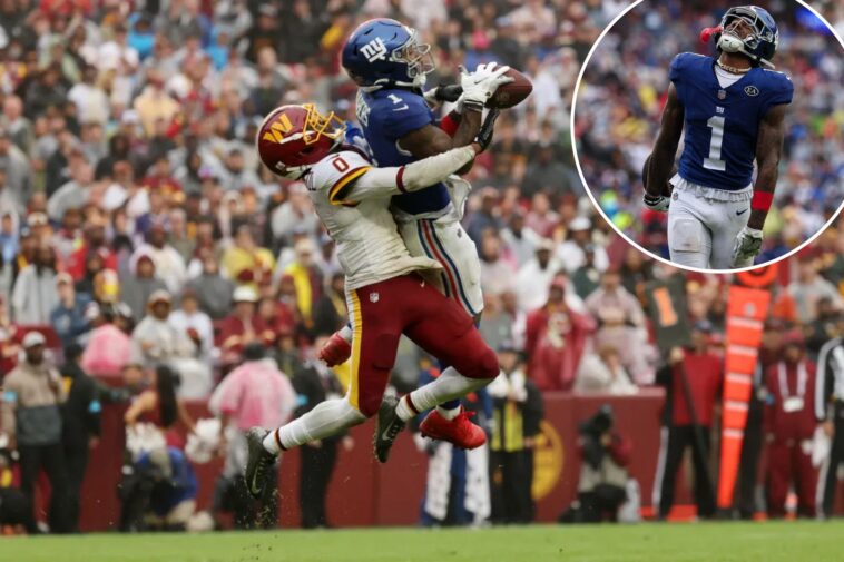 malik-nabers-looks-like-a-defensive-nightmare-again-as-giants-satisfy-his-target-appetite