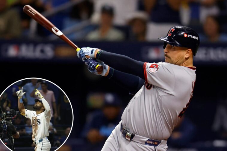 nathaniel-lowe’s-clutch-hit-lifts-guardians-to-alcs-game-1-win-over-rays