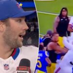 josh-allen’s-spanish-interview-takes-chaotic-turn-when-bills-rams-fight-breaks-out-behind-him
