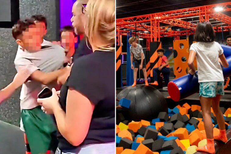shocking-moment-thug-throttles-young-boy-at-california-trampoline-park