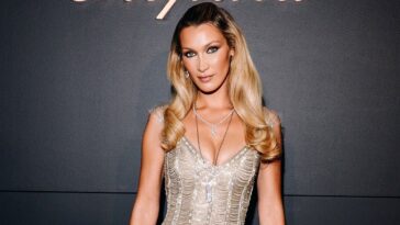 bella-hadid-flaunts-toned-figure-in-red-bikini,-cowboy-boots-for-30th-birthday