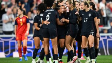 us-women-erase-two-goal-deficit-to-tie-world-cup-champion-spain