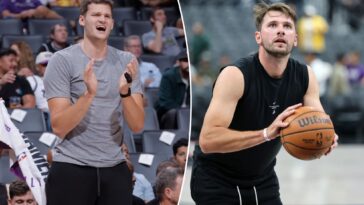 lakers’-walker-kessler-makes-preseason-debut-in-against-warriors