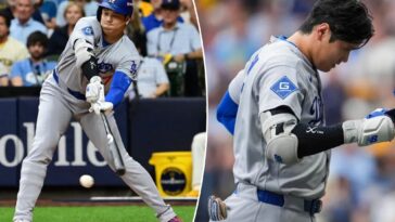 shohei-ohtani-gets-knocked-down-the-dodgers’-lineup-as-playoff-panic-sets-in