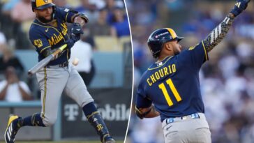 dodgers-barely-had-time-to-blink-before-brewers’-jackson-chourio-made-history