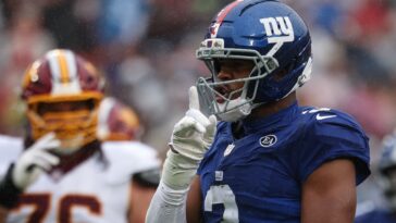 abdul-carter-sits-out-giants-practice-due-to-unexpected-calf-injury
