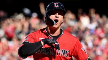 guardians-shut-down-rays-behind-pitching-staff,-epic-petey-halpin-bat-flip-for-game-3-win-to-take-series-lead
