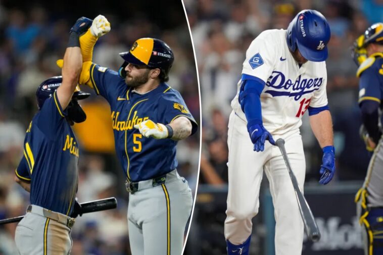 dodgers-collapse-in-game-4-loss-to-brewers,-watch-three-peat-end-with-nlcs-sweep