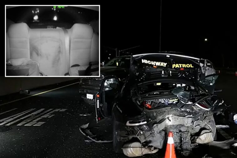outrageous-moment-sleeping-tesla-driver-gets-rude-awakening-as-he-crashes-into-california-patrol-car