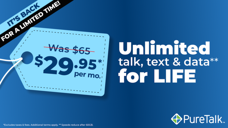 fox-readers-get-$30/month-unlimited-phone-plans-for-life-with-puretalk