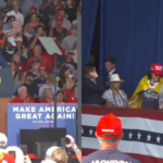 watch:-trump-supporters-boot-leftist-out-of-rally-as-crowd-erupts-chanting-usa-–-trump-roasts-protesters