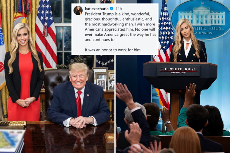 katie-zacharia-shares-instagram-post-praising-trump-after-being-fired-as-white-house-press-secretary