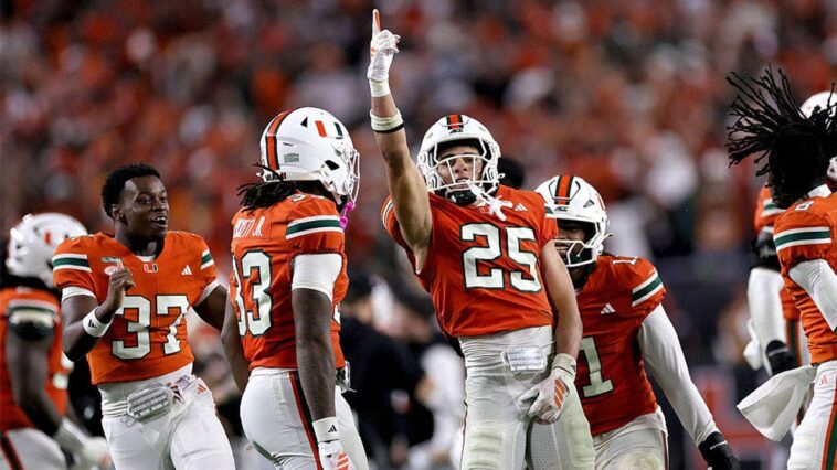 week-7-ap-top-25-poll-features-a-complete-shuffle-after-chaotic-weekend,-with-miami-taking-over-the-top-spot