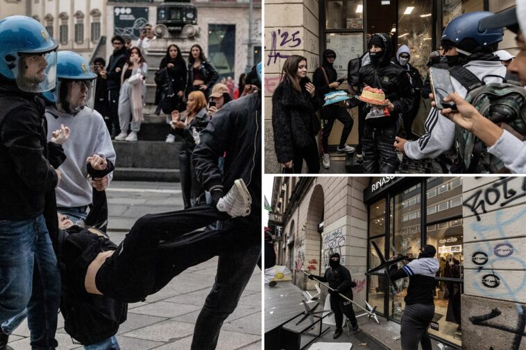 italian-police-arrest-hundreds-of-protesters-over-tense-clashes,-looting-businesses