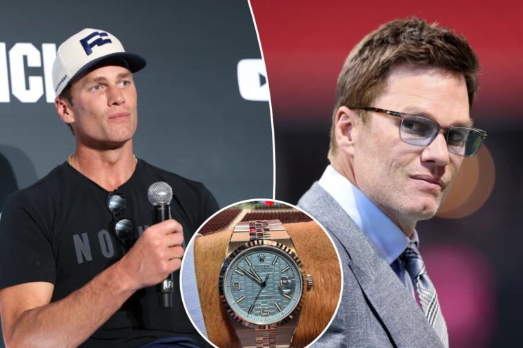 tom-brady’s-ice-blue-$68k-rolex-watch-steals-spotlight-during-nfl-broadcast
