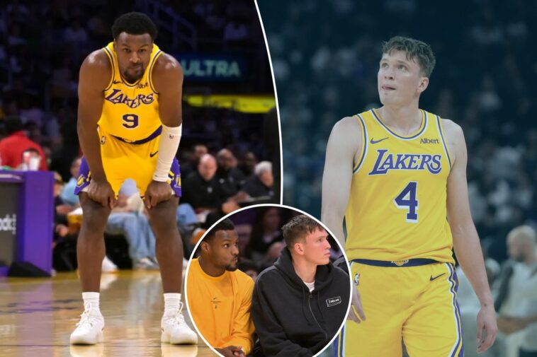 bronny-james,-dalton-knecht-excused-from-lakers’-practice-as-cut-rumors-swirl