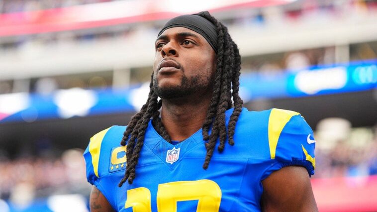 rams-lose-davante-adams-for-6-10-weeks-after-receiver-ruptures-his-hamstring,-adding-to-team’s-injury-woes