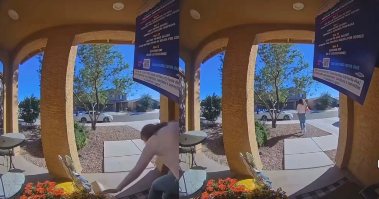 wth?-door-knocker-for-democrat-az-governor-katie-hobbs-caught-on-camera-stealing-package-from-voter’s-front-porch-(video)