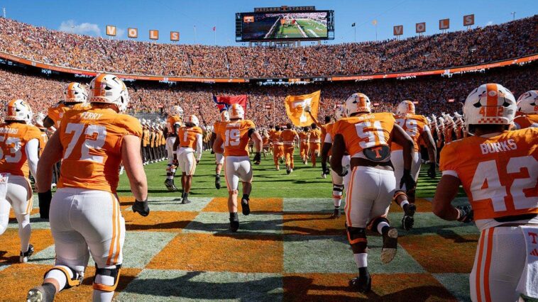 fan-accused-of-stealing-security-uniform-&-sneaking-into-alabama-tennessee-game,-sac-vs-ball-&-a-blimp-tire