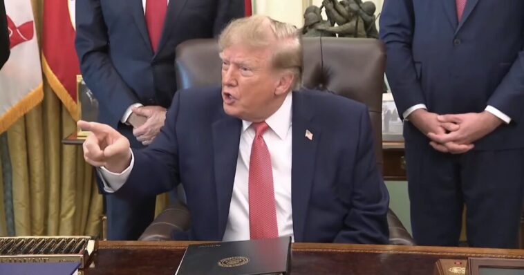 hilarious!-trump-shuts-down-screaming-reporters:-“quiet!-what’s-wrong-with-you?-are-you-a-sick-person?-i-actually-think-there’s-something-wrong-with-you”-(video)