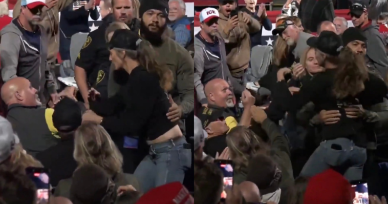 watch:-multiple-protesters-hauled-out-of-trump-rally-again-as-crowd-chants-“usa!”-and-trump-trolls-“losers”-–-“they-get-home-and-smacked-in-the-face-by-mom-and-dad”