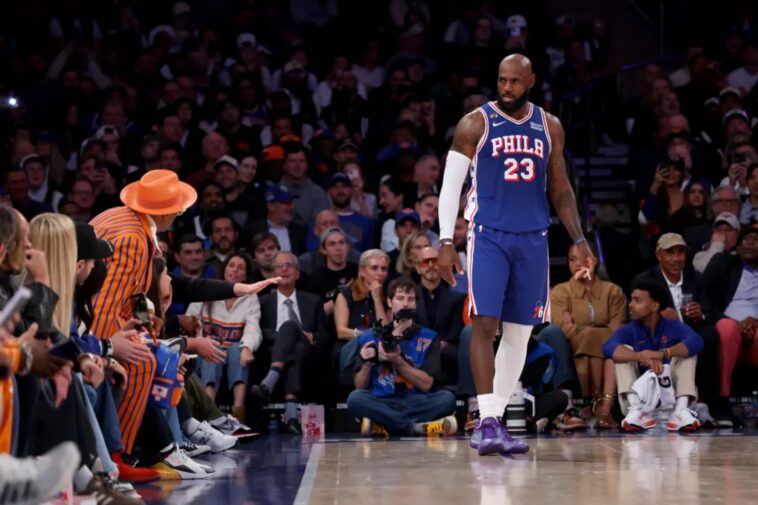 lebron-james-says-it-was-‘pretty-special’-for-76ers-to-spoil-the-knicks’-ring-night