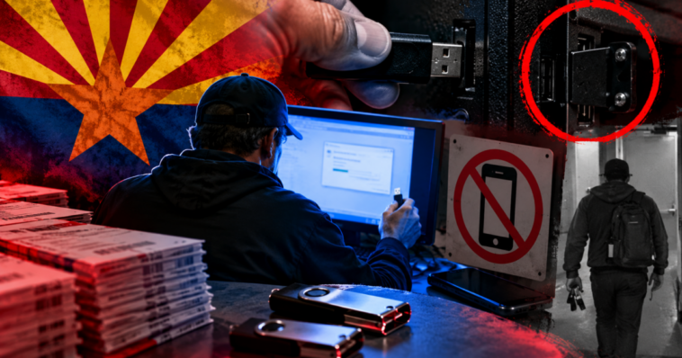 new-footage:-usbs,-unsecured-ports-and-a-cell-phone-inside-maricopa-ballot-tabulation-center