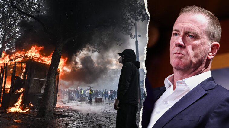 france-in-flames-is-preview-of-what-‘dsa’-democrats-want-for-us,-senator-warns
